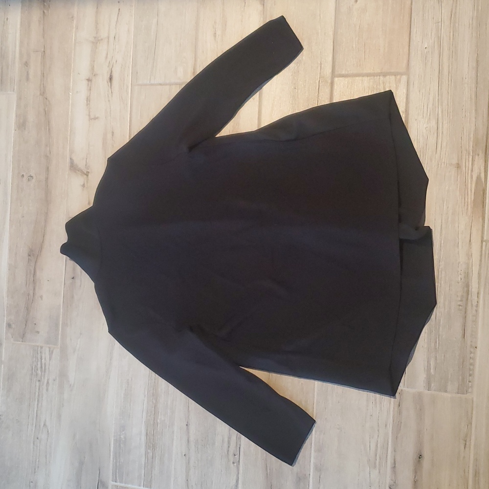 Anne Klein Womens Black Knit Viscose Blazer Jacket Medium Office Work Formal - Picture 7 of 8